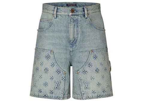 louis vuitton shorts white|Louis Vuitton jean shorts men.